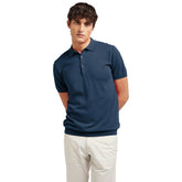 AT.P.CO Blue Cotton Polo Shirt -   -  AT.P.CO.